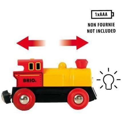 BRIO 33594 World Two-Way Battery-Operated Engine - Interactive Train Toy for Kids | Lights Up