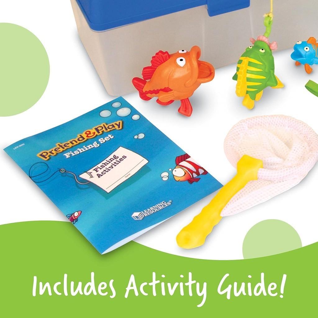 Learning Resources Pretend & Play Fishing Set - 11 Pieces, Ages 3+ Toddler Pretend Play Toys, Preschool Learning Toys