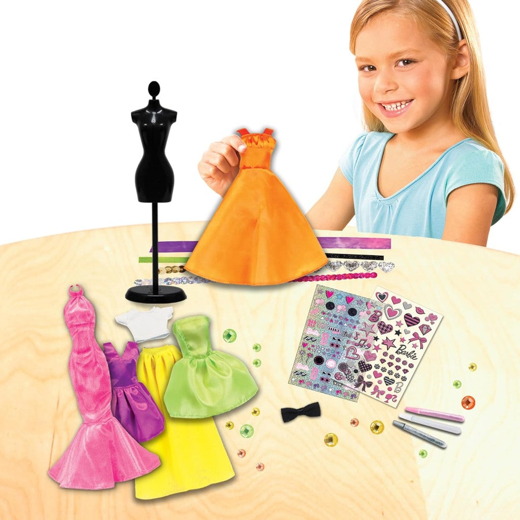 Barbie Be a Real Fashion Designer Neon Edition – DIY Dress-Up Craft Kit with Neon Fabrics & Accessories