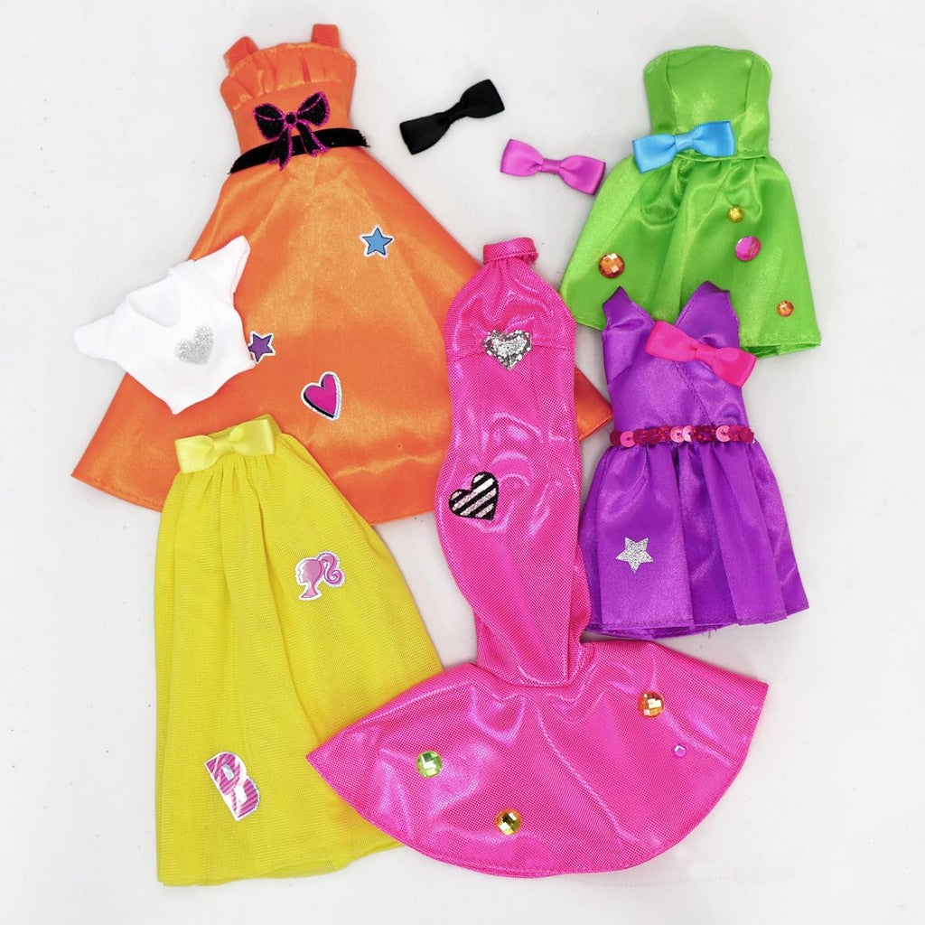 Barbie Be a Real Fashion Designer Neon Edition – DIY Dress-Up Craft Kit with Neon Fabrics & Accessories