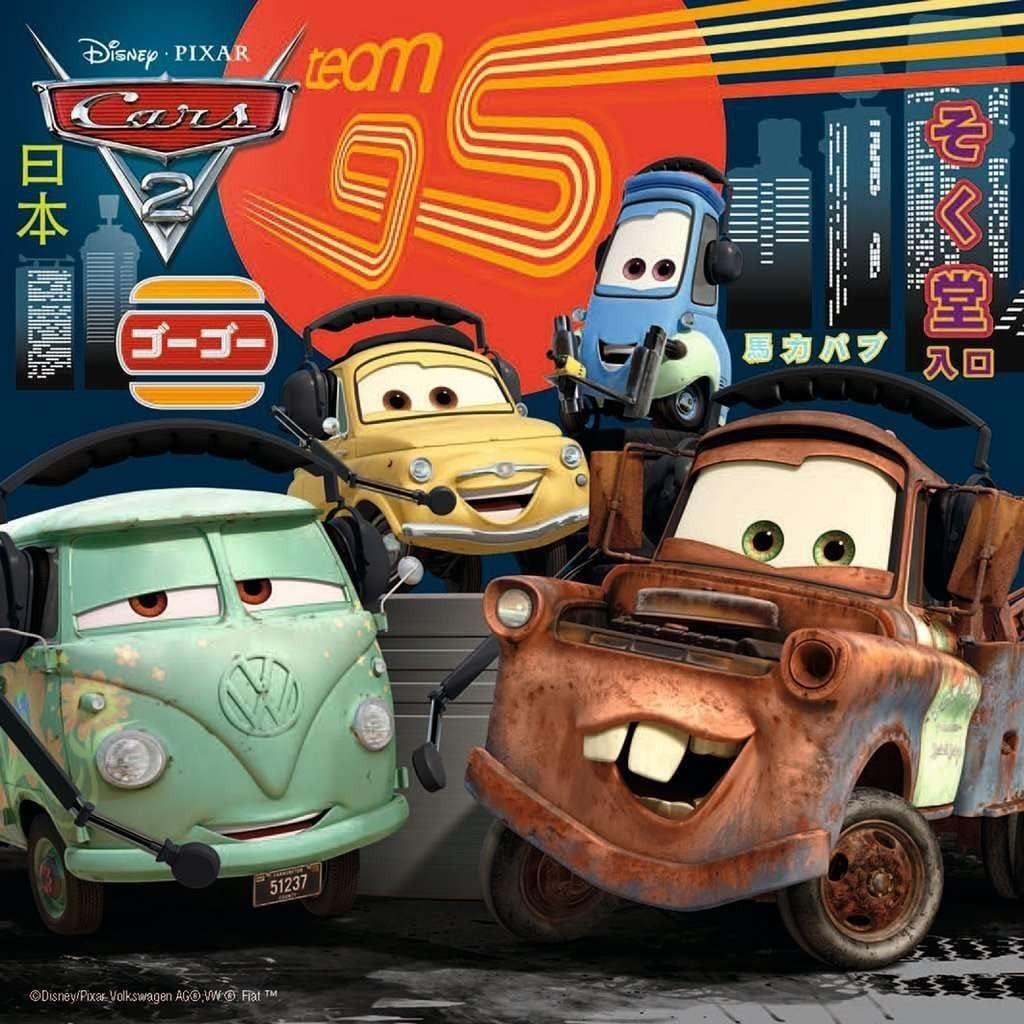 Ravensburger Disney Cars: Worldwide Racing Fun - 3 x 49-Piece Jigsaw Puzzle | Unique Pieces | Anti-Glare Surface