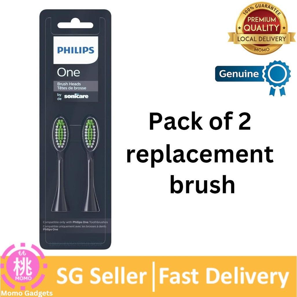 Philips One by Sonicare Battery Toothbrush, or replacement Brush Head, Midnight Blue,