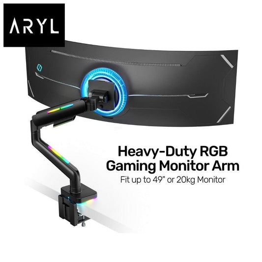 [SG Stock] the Aryl Heavy-Duty RGB Gaming Monitor Arm