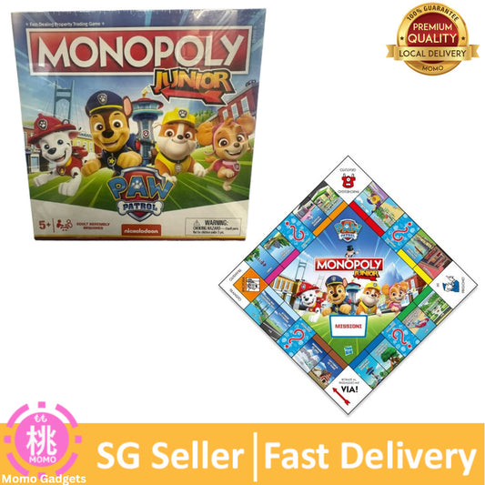Monopoly JR PAW Patrol Board Game | Featuring Chase, Marshall, Skye, and Rubble