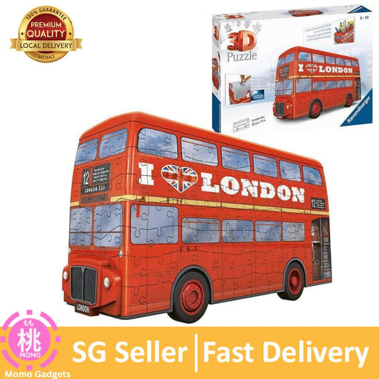 Ravensburger London Bus 216 Piece 3D Jigsaw Puzzle for Kids and Adults