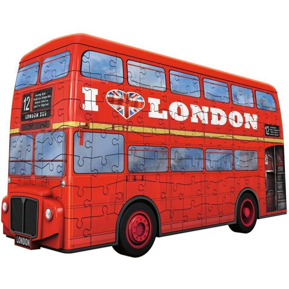 Ravensburger London Bus 216 Piece 3D Jigsaw Puzzle for Kids and Adults