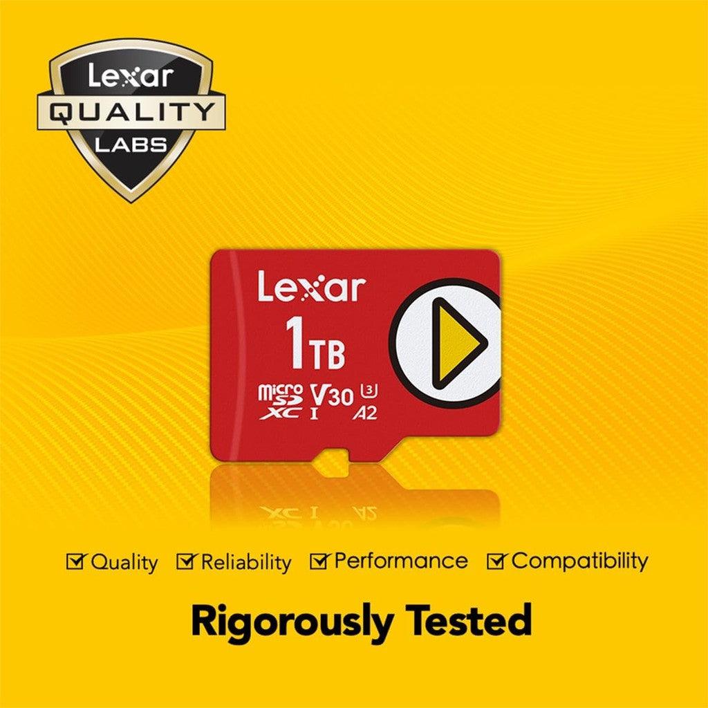 Lexar 1TB PLAY microSDXC Micro SD Card Memory Card, UHS-I, C10, U3, V30, A2, Full-HD & 4K Video, Up To 160/100 MB/s, Expanded Storage