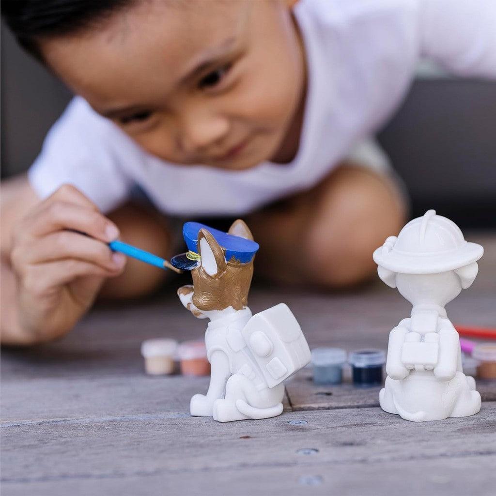 Melissa & Doug PAW Patrol Craft Kit - 3 Decorate Your Own Pup Figurines - Painting Kit