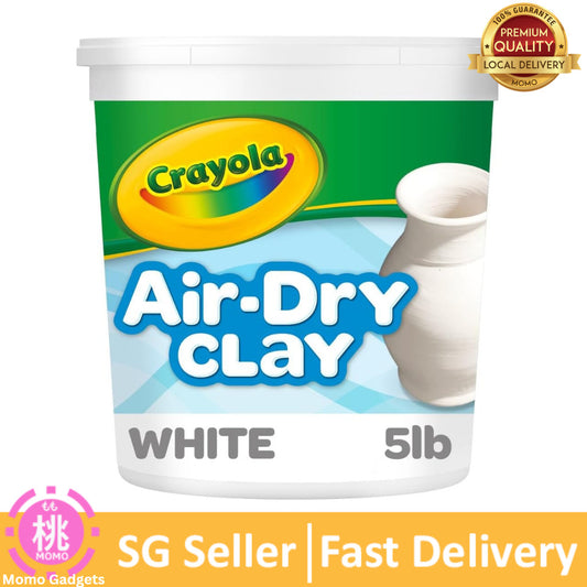 Crayola Air Dry Clay (5lbs), Natural White Modeling Clay for Kids, Sculpting Material, Bulk Craft Supplies