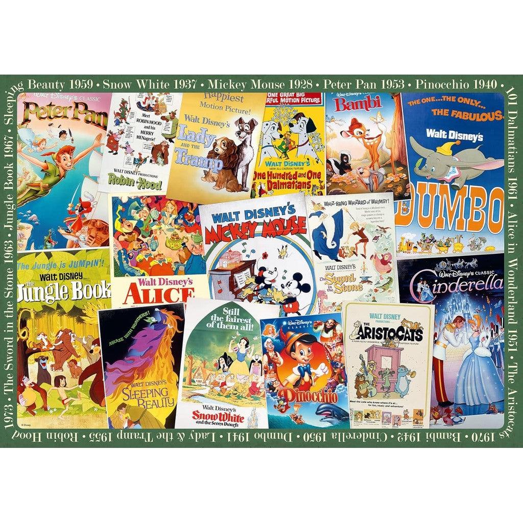 Ravensburger 19874 Disney Vintage Movie Posters 1000 Piece Puzzle for Adults, Every Piece is Unique