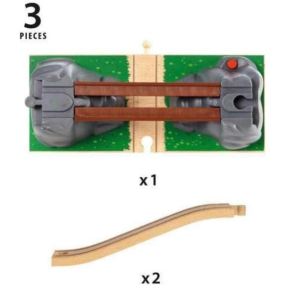 BRIO World - 33391 Collapsing Bridge - Engaging 3-Piece Toy Train Accessory | Cultivates Creative Play