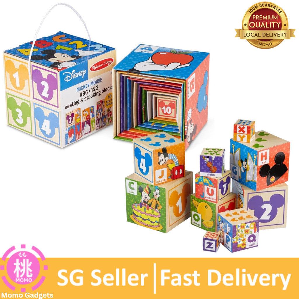 Melissa & Doug Disney Mickey Mouse ABC-123 Nesting & Stacking Blocks