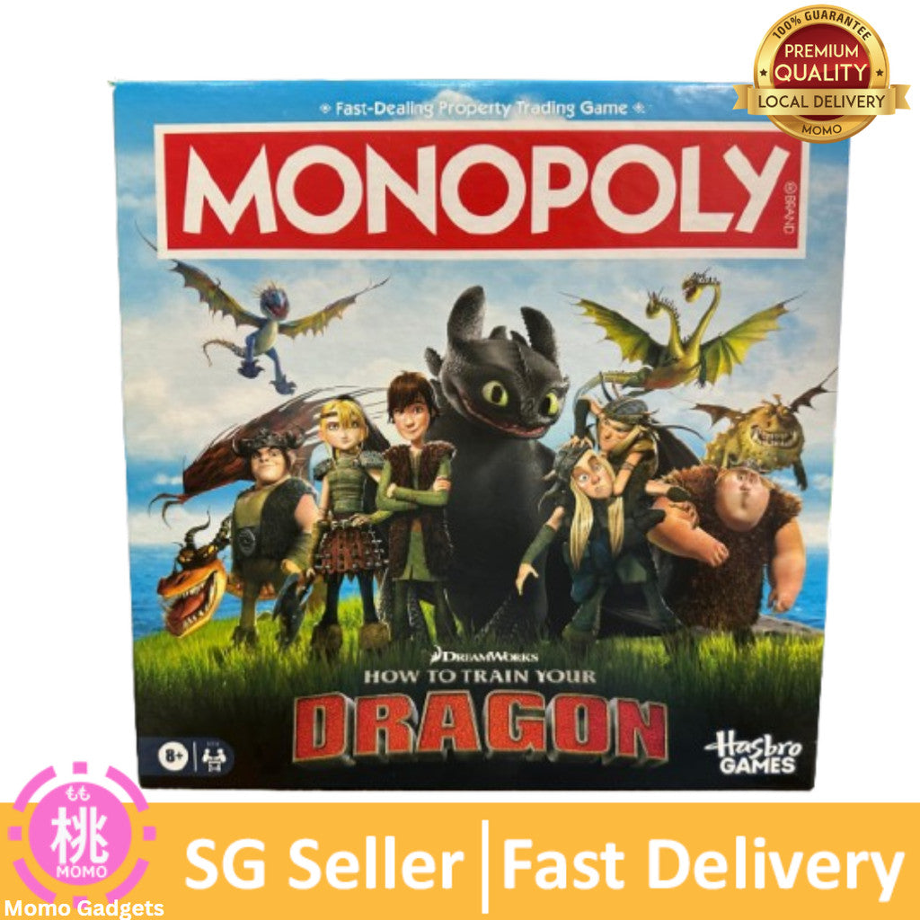 Monopoly DreamWorks How to Train Your Dragon Edition Board Game | Ages 8+ | 2 to 4 Players
