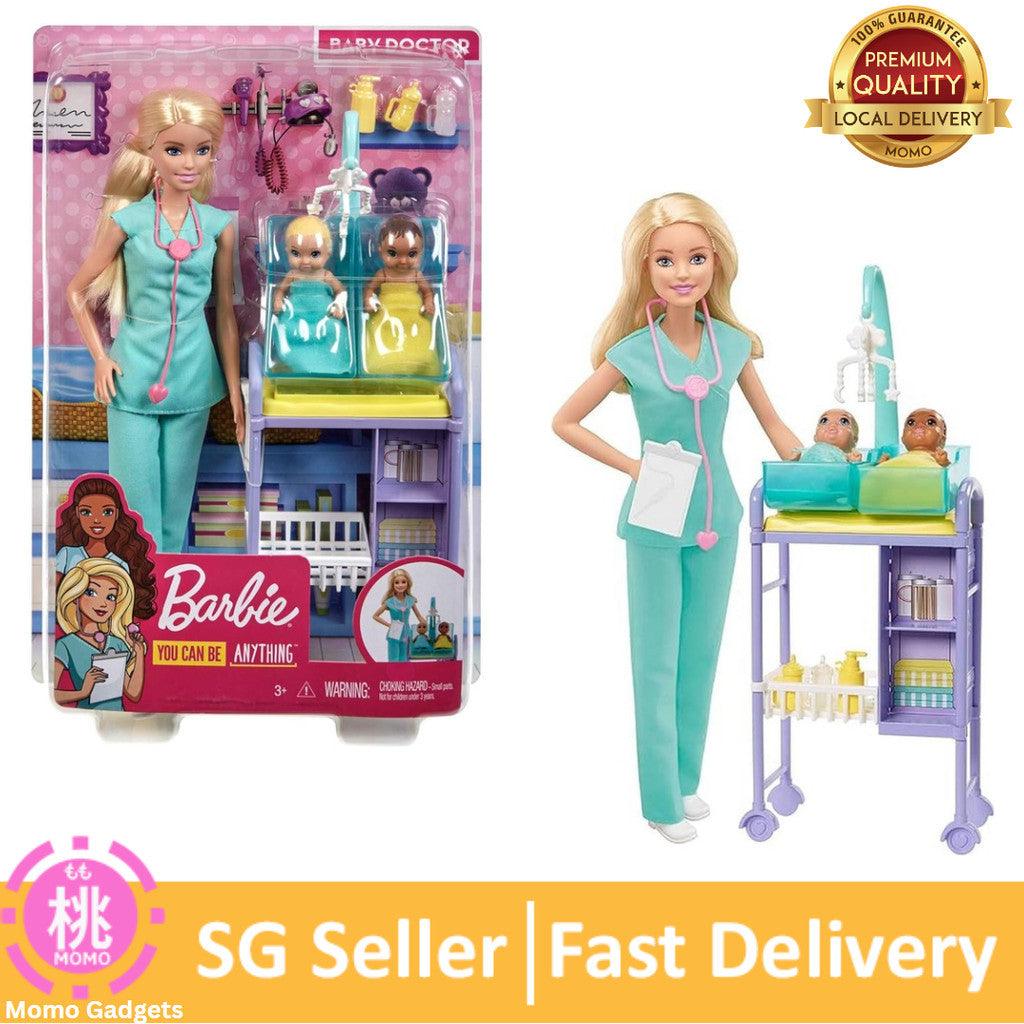 Barbie Careers Doll & Playset, Baby Doctor Theme with Blonde Fashion Doll, 2 Baby Dolls, Furniture & Accessories