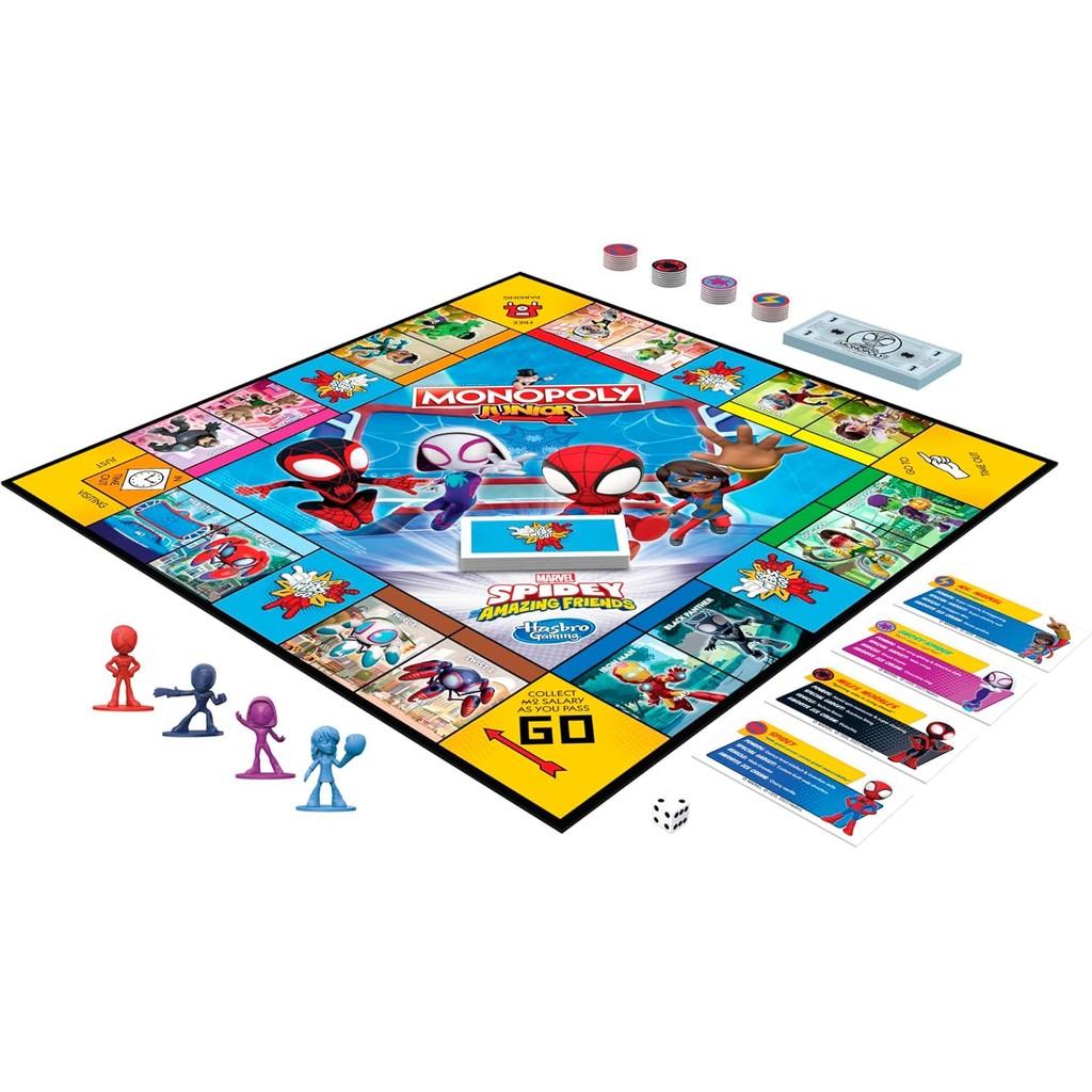 Hasbro Gaming Monopoly Junior: Marvel Spidey and His Amazing Friends Edition Board Game for Kids Ages 5+