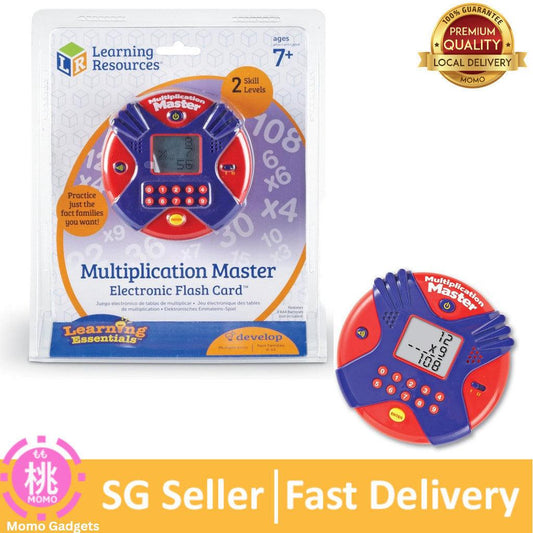 Learning Resources Multiplication Master Electronic Flash Card, Math Skills, Varying Skill Levels