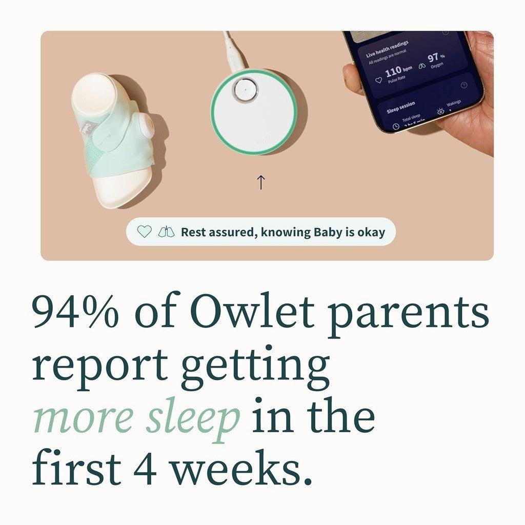 Owlet Dream Sock®-FDA-Cleared Smart Baby Monitor-Track Live Pulse (Heart) Rate, Oxygen in Infants-Receive Notifications