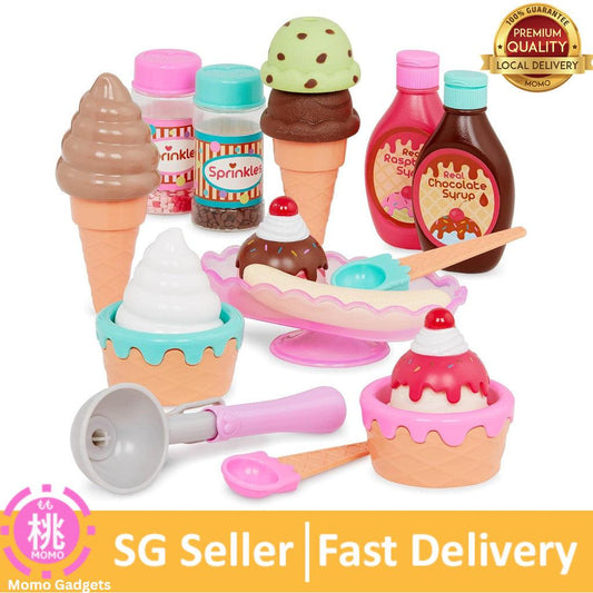 Battat- Play Circle- Toy Food–Ice Cream Set – Kitchen Accessories For Kids- Pretend Play- Sweet Treats Ice Cream Parlour