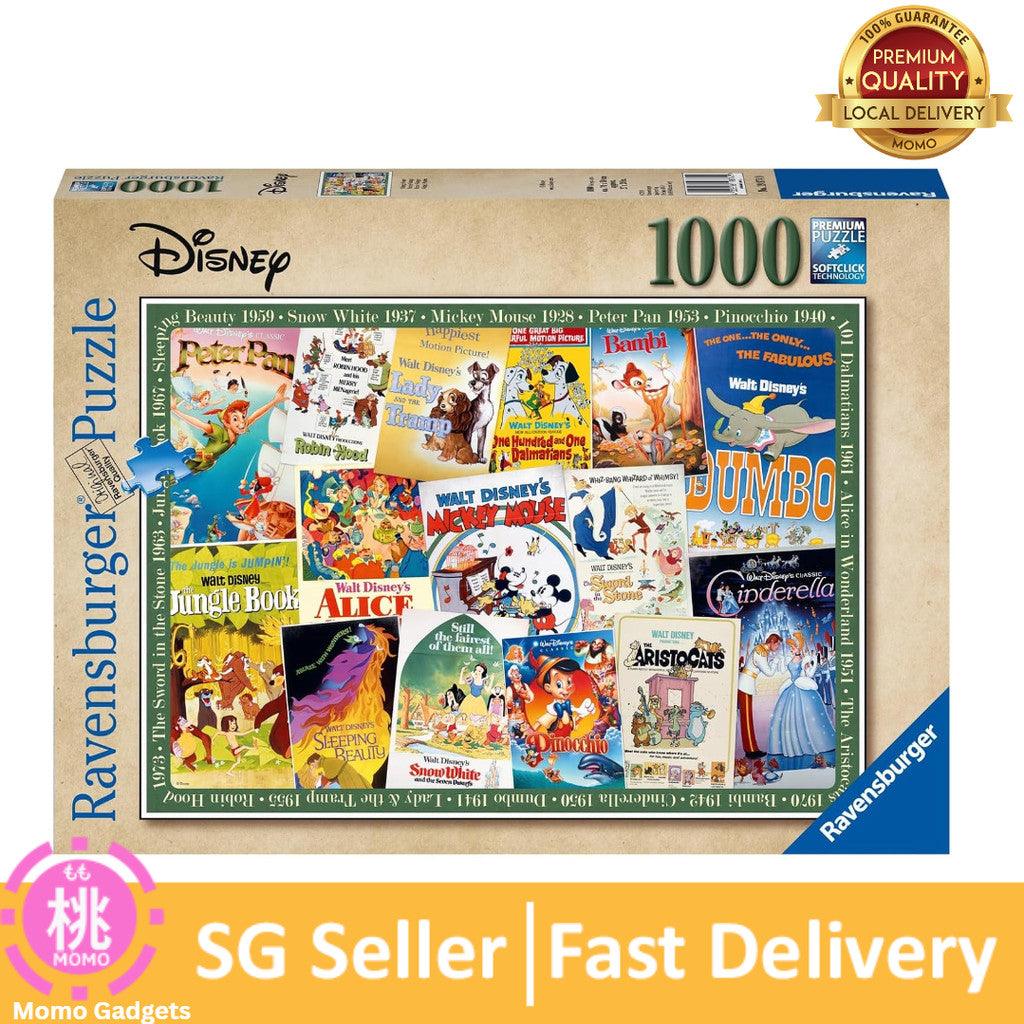 Ravensburger 19874 Disney Vintage Movie Posters 1000 Piece Puzzle for Adults, Every Piece is Unique