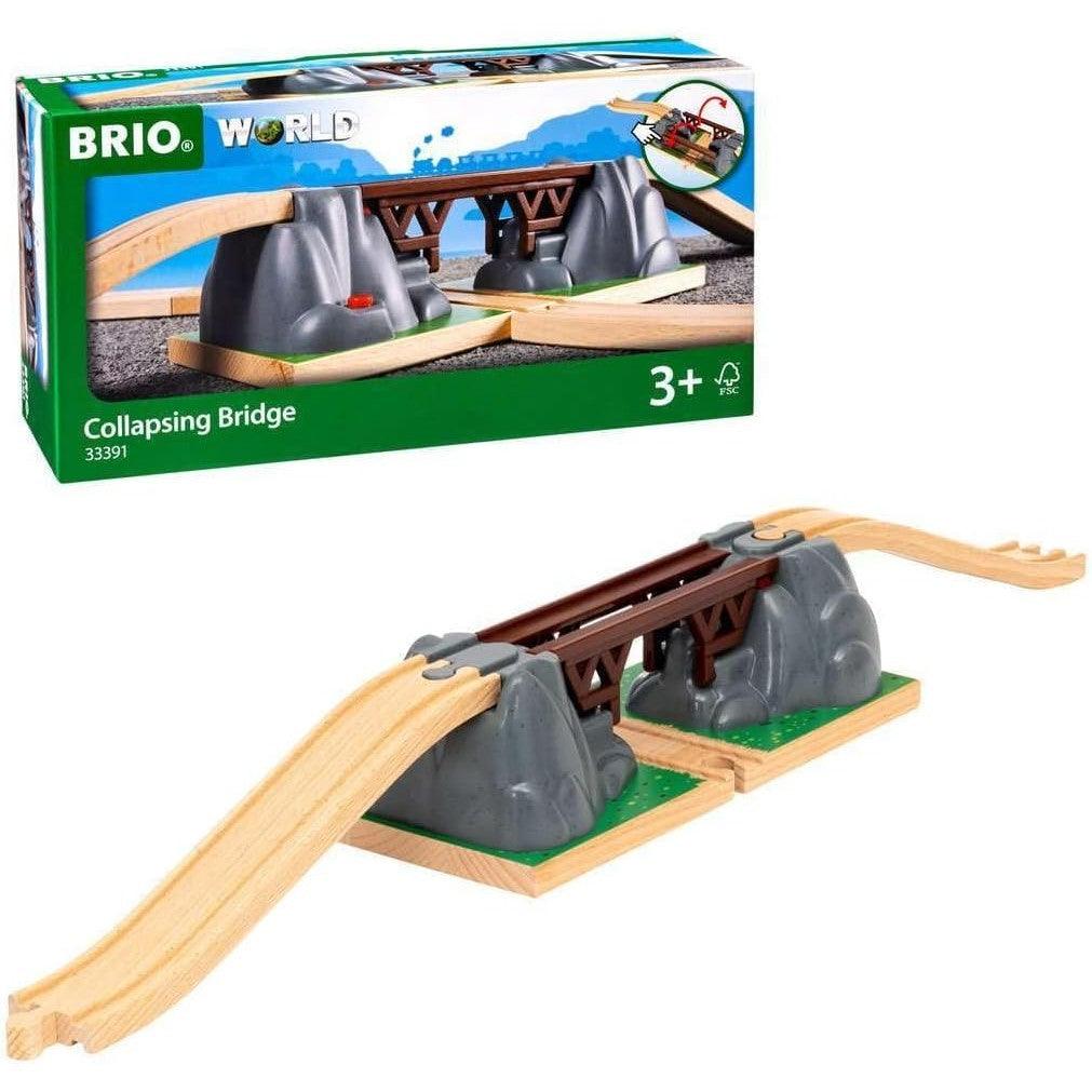 BRIO World - 33391 Collapsing Bridge - Engaging 3-Piece Toy Train Accessory | Cultivates Creative Play