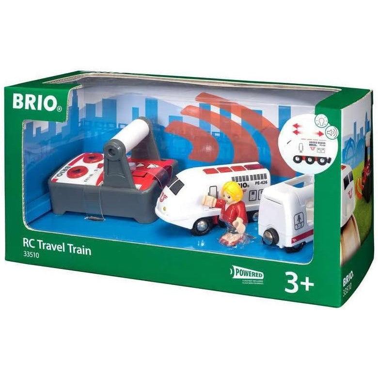 BRIO Remote Control Travel Train 33510 - Kids Toy with Light and Sound Features | Battery Operated