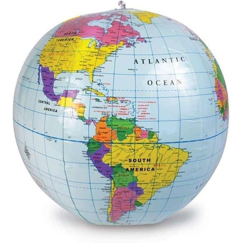 Learning Resources Inflatable 12 inch Globe - Ages 6+ Earth Globe, Geography for Kids