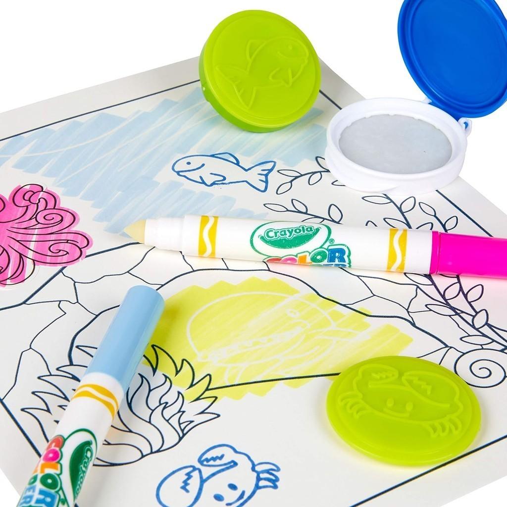 Crayola Color Wonder Mess Free Coloring Activity Set (30+ Pcs), With Markers, Stamps, and Stickers