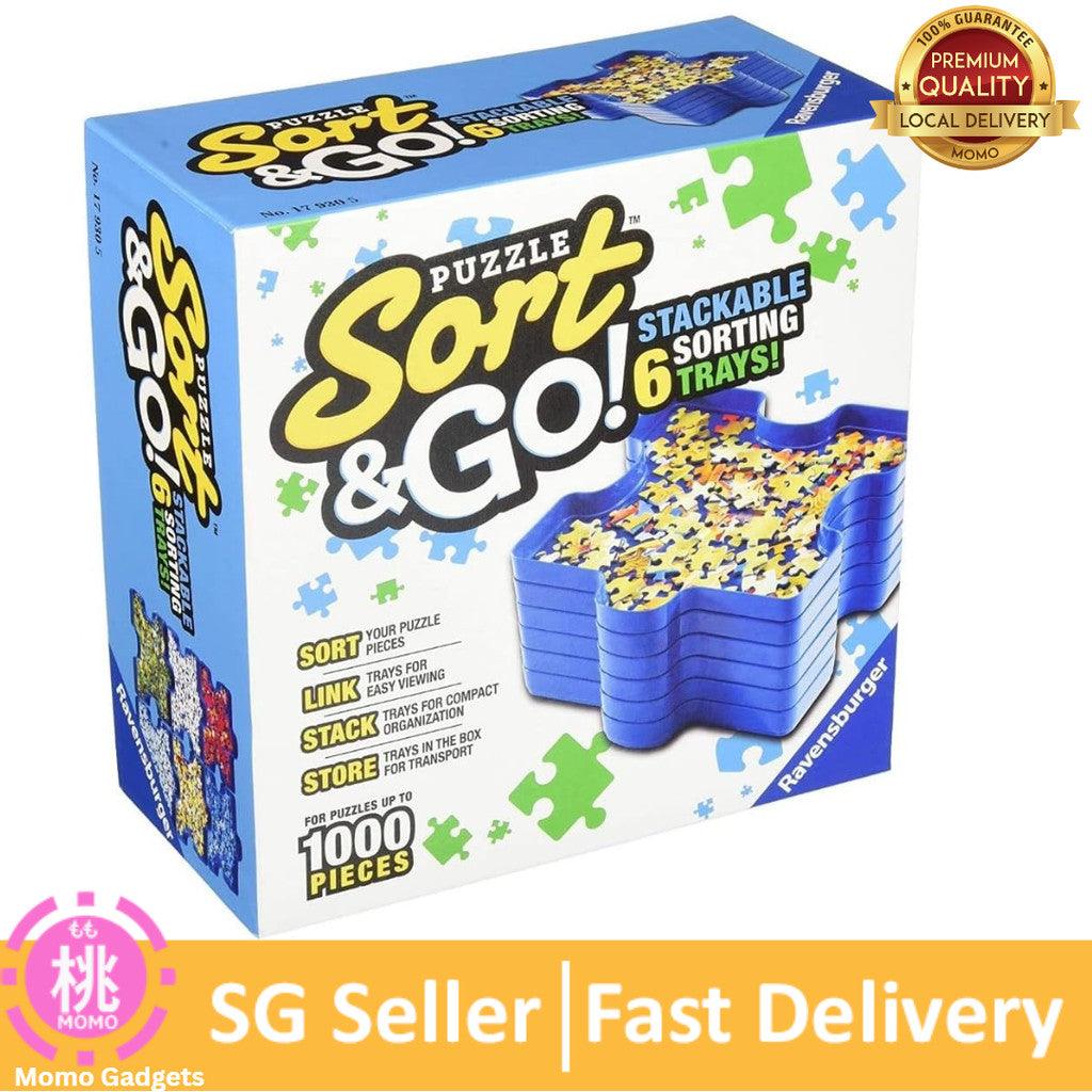 Ravensburger Sort and Go Jigsaw Puzzle Accessory-Robust Plastic Sorting Trays for Easy Puzzle Organization-1000 Piece