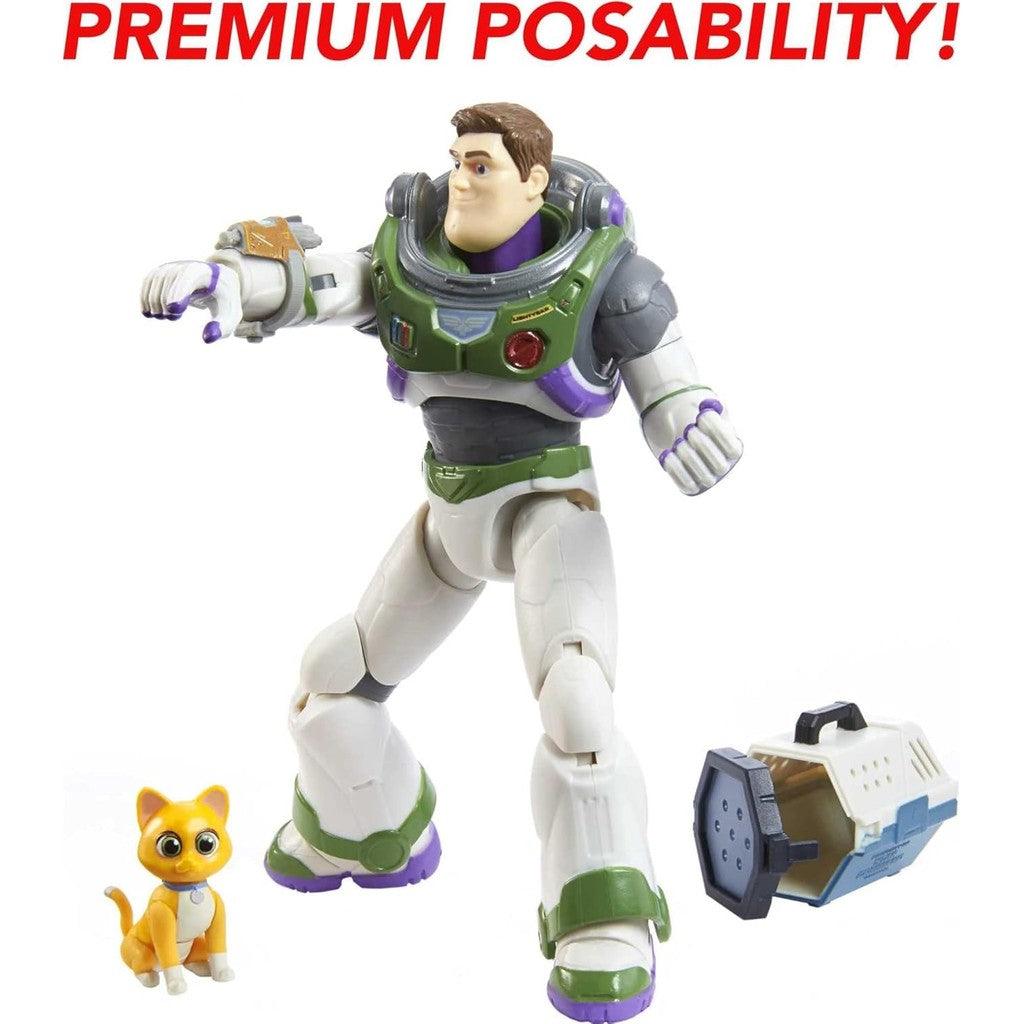 Mattel Disney and Pixar Lightyear Collector Action Figure, 7-in Scale Space Ranger Alpha Buzz & Sox
