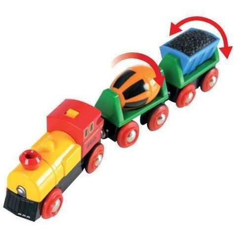 BRIO World Battery Operated Action Train - Dynamic 3 Piece Toy Train Set | Perfect for Kids Ages 3+