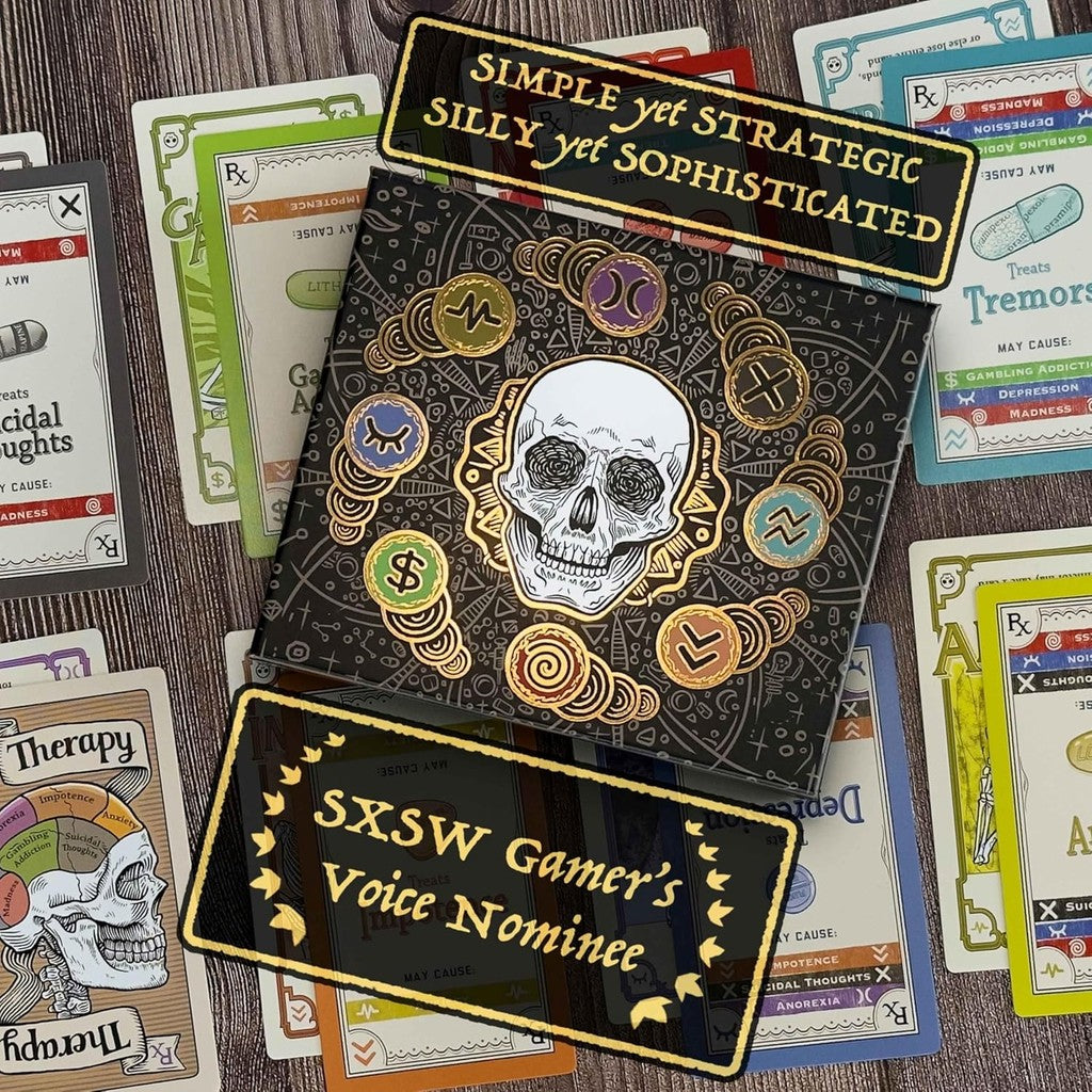 Pillbox Games Side Effects: Unleash The Fun & Chaos Using Therapy & Medication in This Hit Card Game