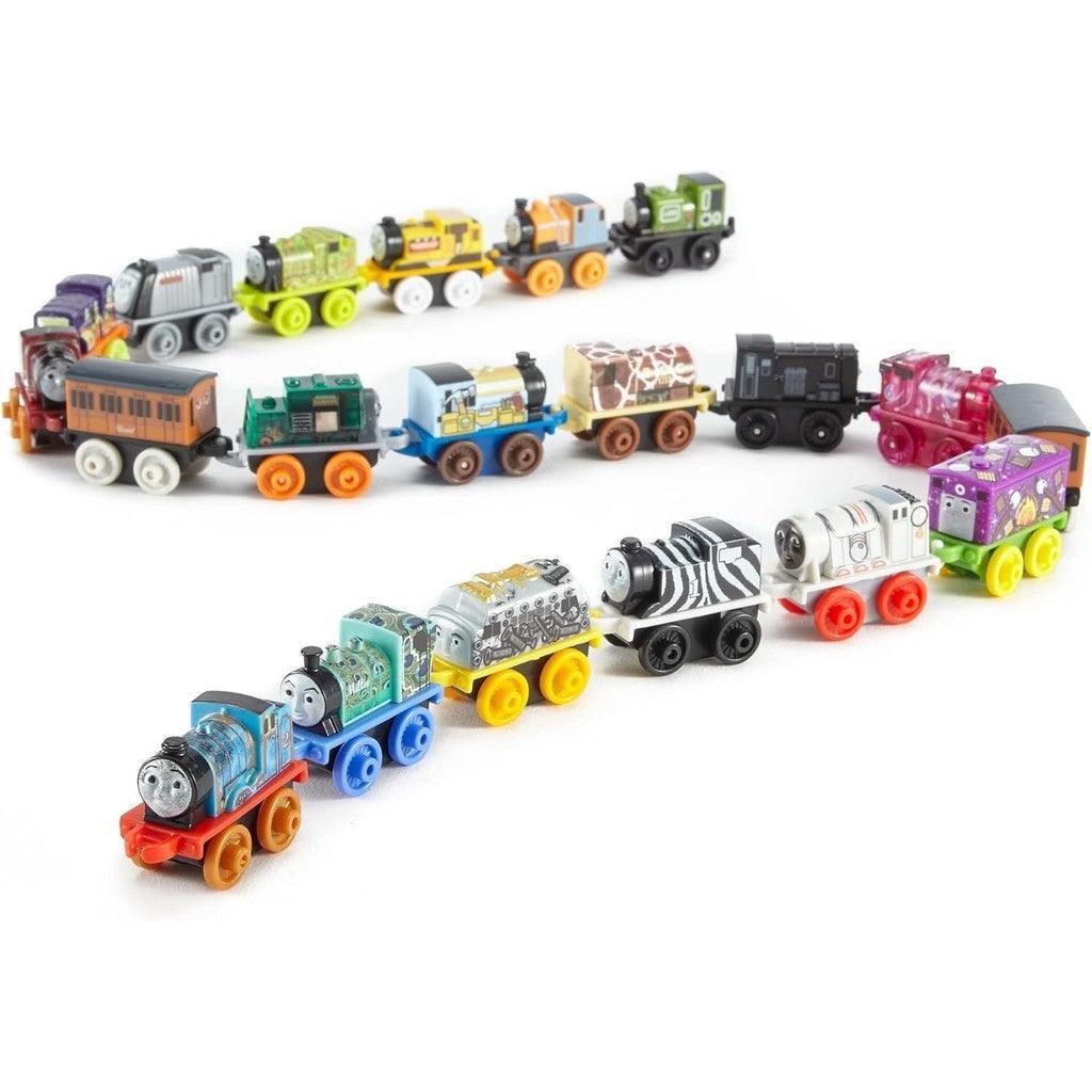 Thomas & Friends Toy Trains MINIS 20 Pack of Miniature Push-Along Engines & Railway Vehicles