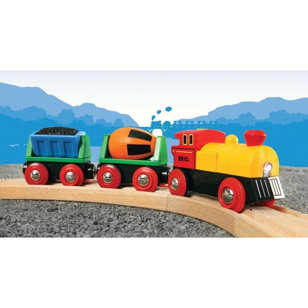 BRIO World Battery Operated Action Train - Dynamic 3 Piece Toy Train Set | Perfect for Kids Ages 3+