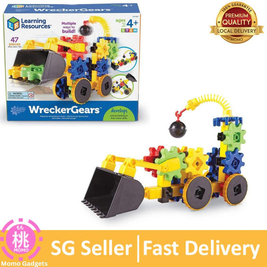 Learning Resources Gears! Wreckergears, 47Piece, LER9237, Multicolor