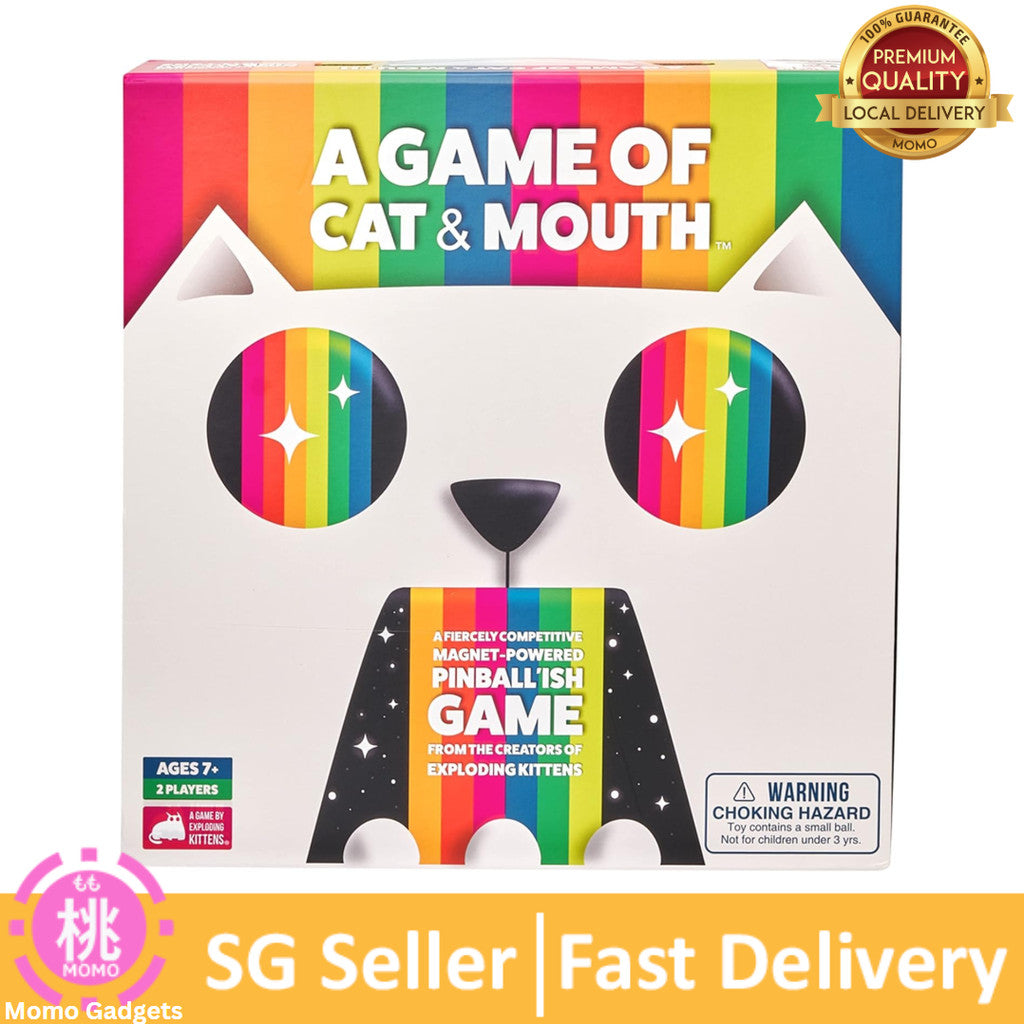 A Game of Cat and Mouth by Exploding Kittens – 2 Players, Ages 7+, 15-Minute Playtime – Magnet-Powered Pinball'ish Game