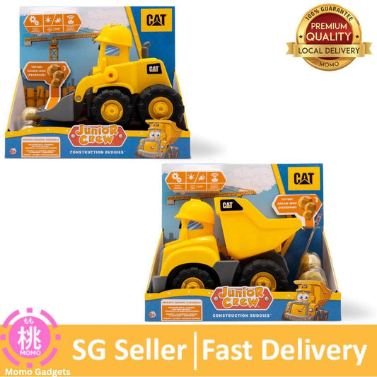 CAT Construction Toys, Front Loader Toy - Interactive Forward & Back Motion, Lights & Sounds, Animated Face