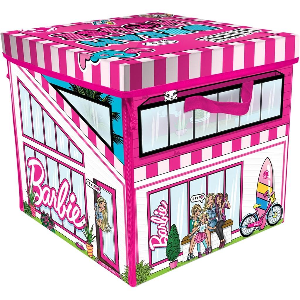 Barbie ZipBin 40 Doll Dream House Toy Box & Playmat