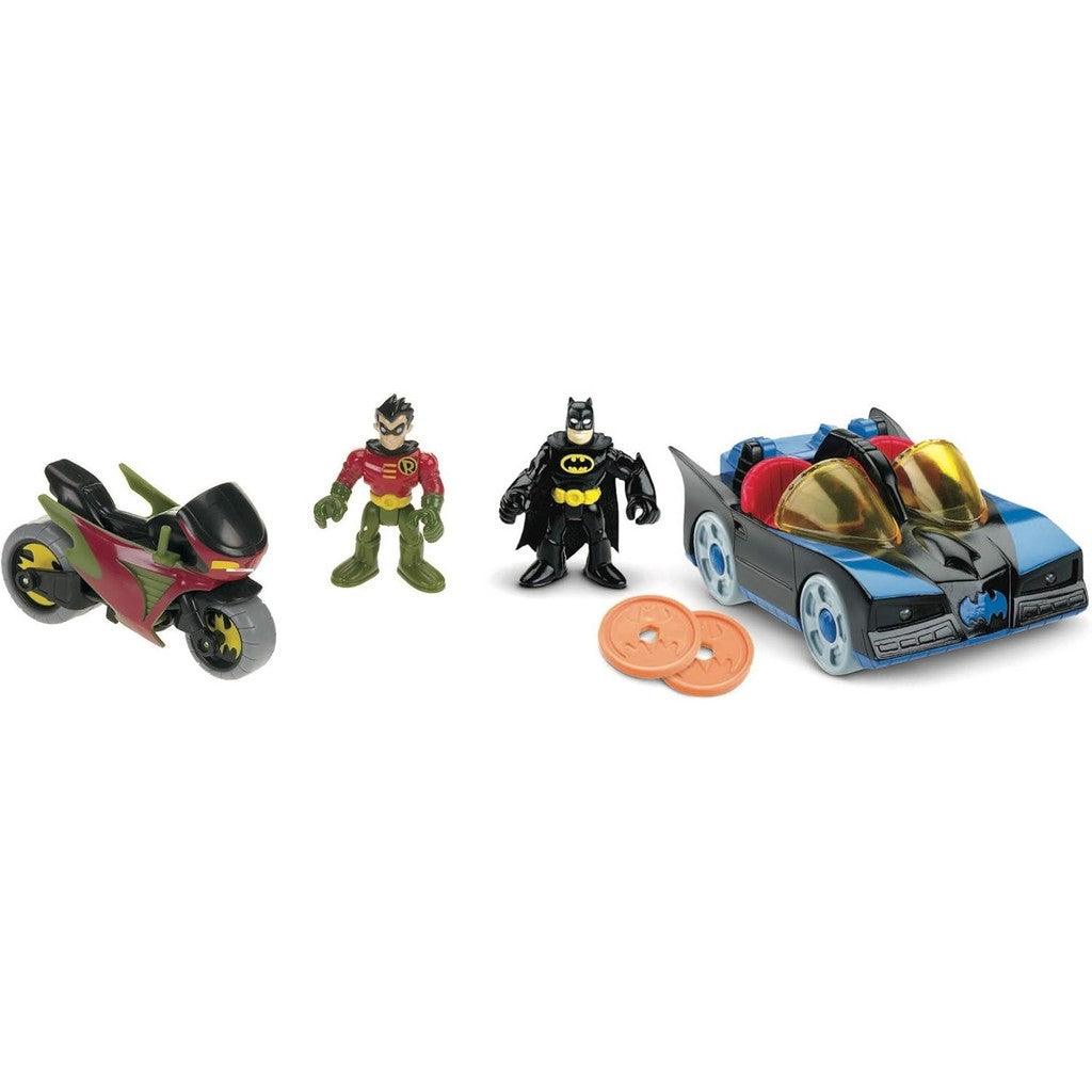 Fisher-Price Imaginext DC Super Friends Preschool Toy Batman Batmobile & Cycle Vehicle Set
