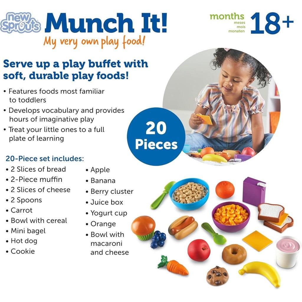 Learning Resources New Sprouts Munch It! Pretend Play Food