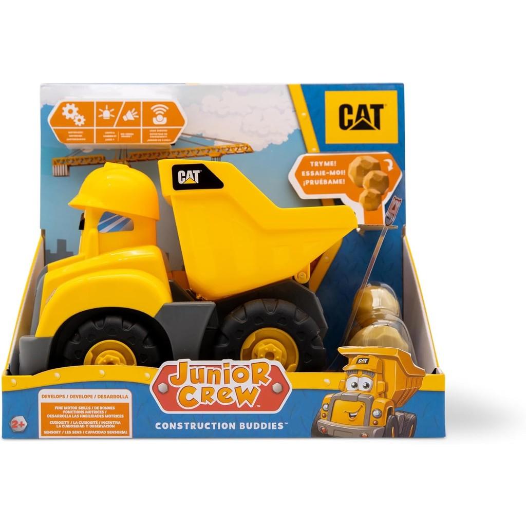 CAT Construction Toys, Front Loader Toy - Interactive Forward & Back Motion, Lights & Sounds, Animated Face