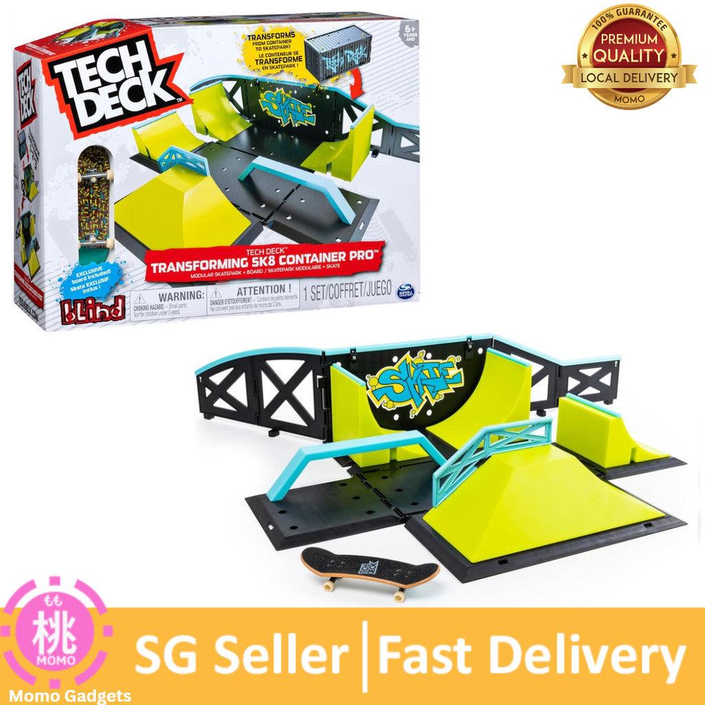 Tech Deck, Transforming SK8 Container Pro Modular Skatepark with Exclusive Fingerboard, Kids Toy for Ages 6 and Up