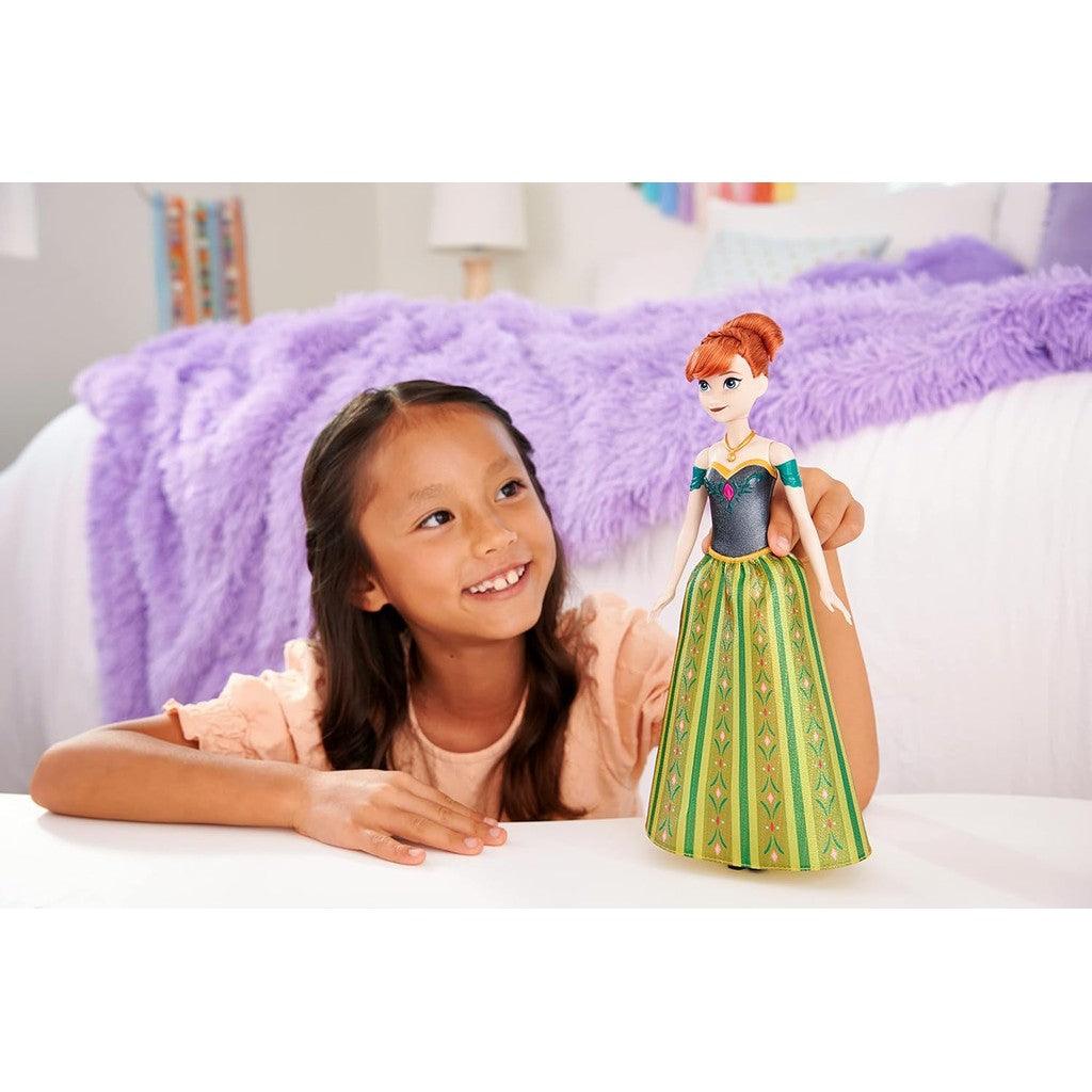 Mattel Disney Frozen Toys, Singing Anna Doll with Signature Clothing, Sings “For the First Time in Forever”
