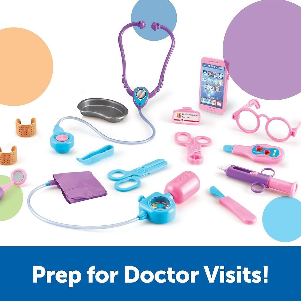 Learning Resources Pretend and Play Doctor Kit - 19 Piece Set, Ages 3+ Doctor Kit for Kids