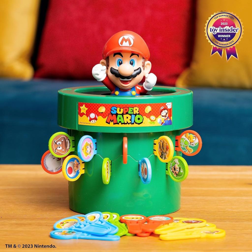 TOMY Pop Up Super Mario Board Game - Family and Preschool Kids Games for Family Game Night