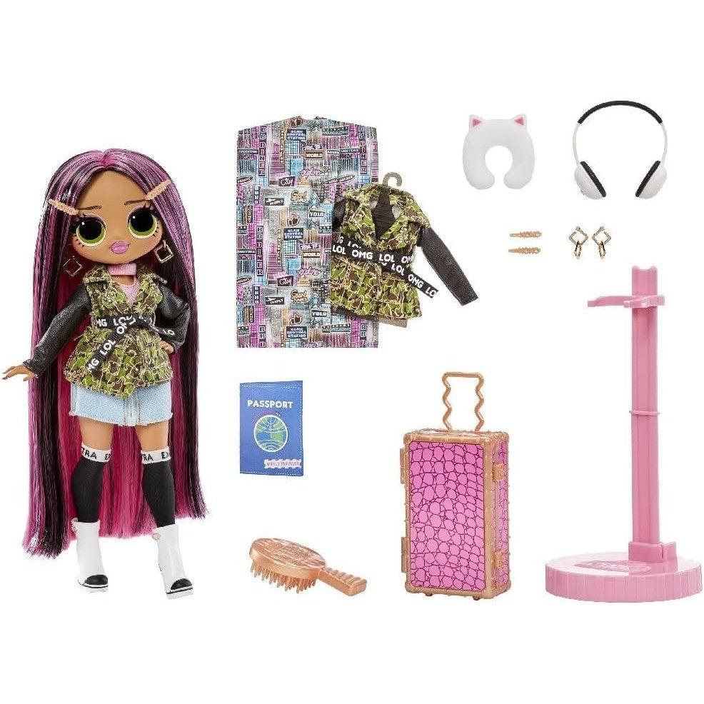 L.O.L. Surprise!OMG World Travel Fashion Doll with 15 Surprises Including Outfit,Travel Accessories and Reusable Playset