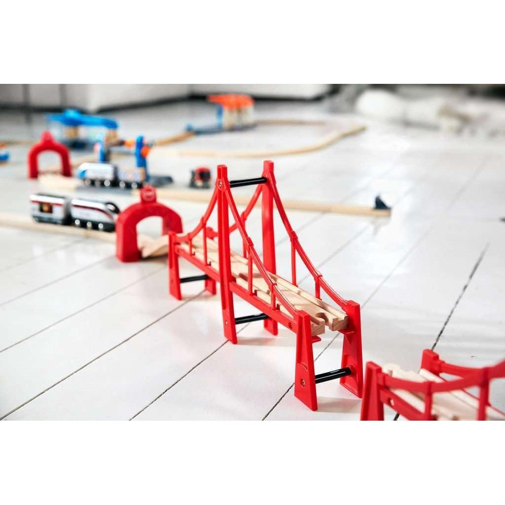 BRIO World - 33683 Double Suspension Bridge | Toy Train Set Accessory for Kids & Toddlers Age 3 and Up