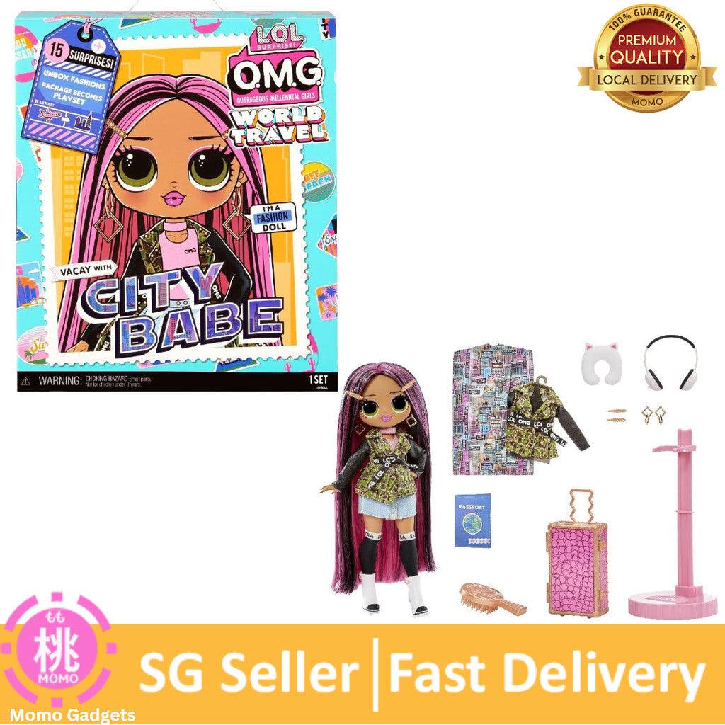 L.O.L. Surprise!OMG World Travel Fashion Doll with 15 Surprises Including Outfit,Travel Accessories and Reusable Playset
