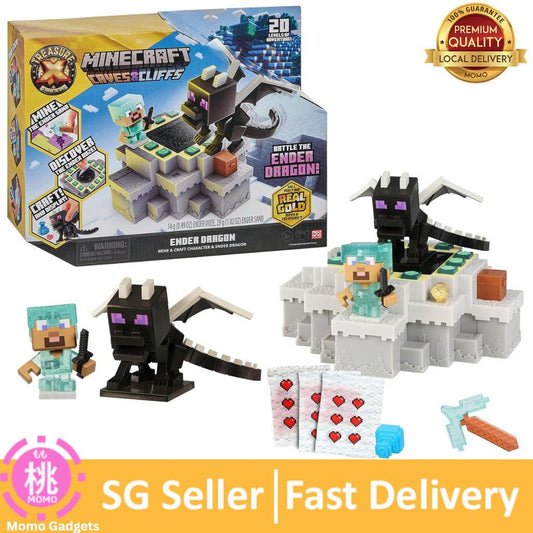 Treasure X Minecraft Caves&Cliffs Ender Dragon. Mine&Craft Character . Mine, Discover&Craft with 20 Levels of Adventure