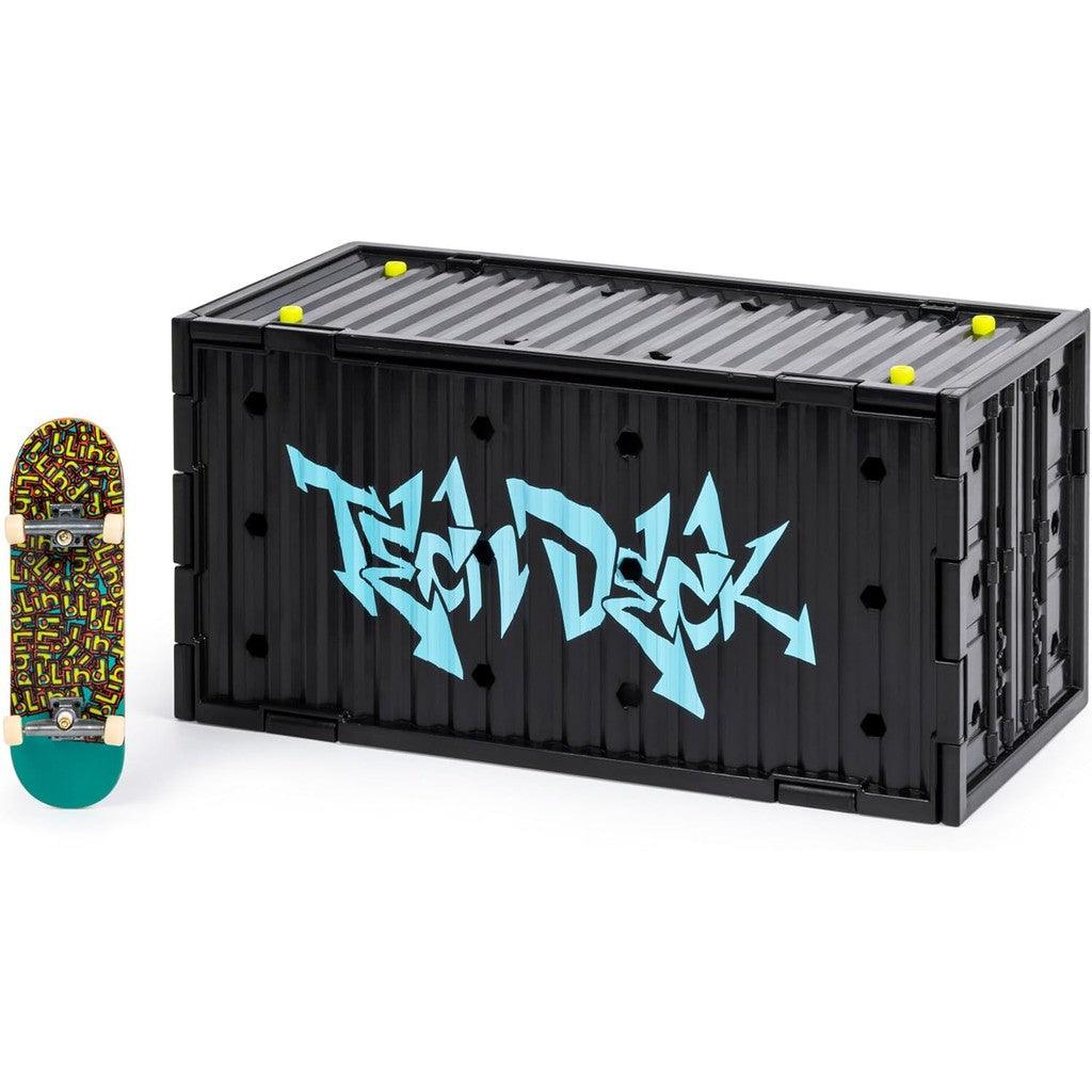 Tech Deck, Transforming SK8 Container Pro Modular Skatepark with Exclusive Fingerboard, Kids Toy for Ages 6 and Up