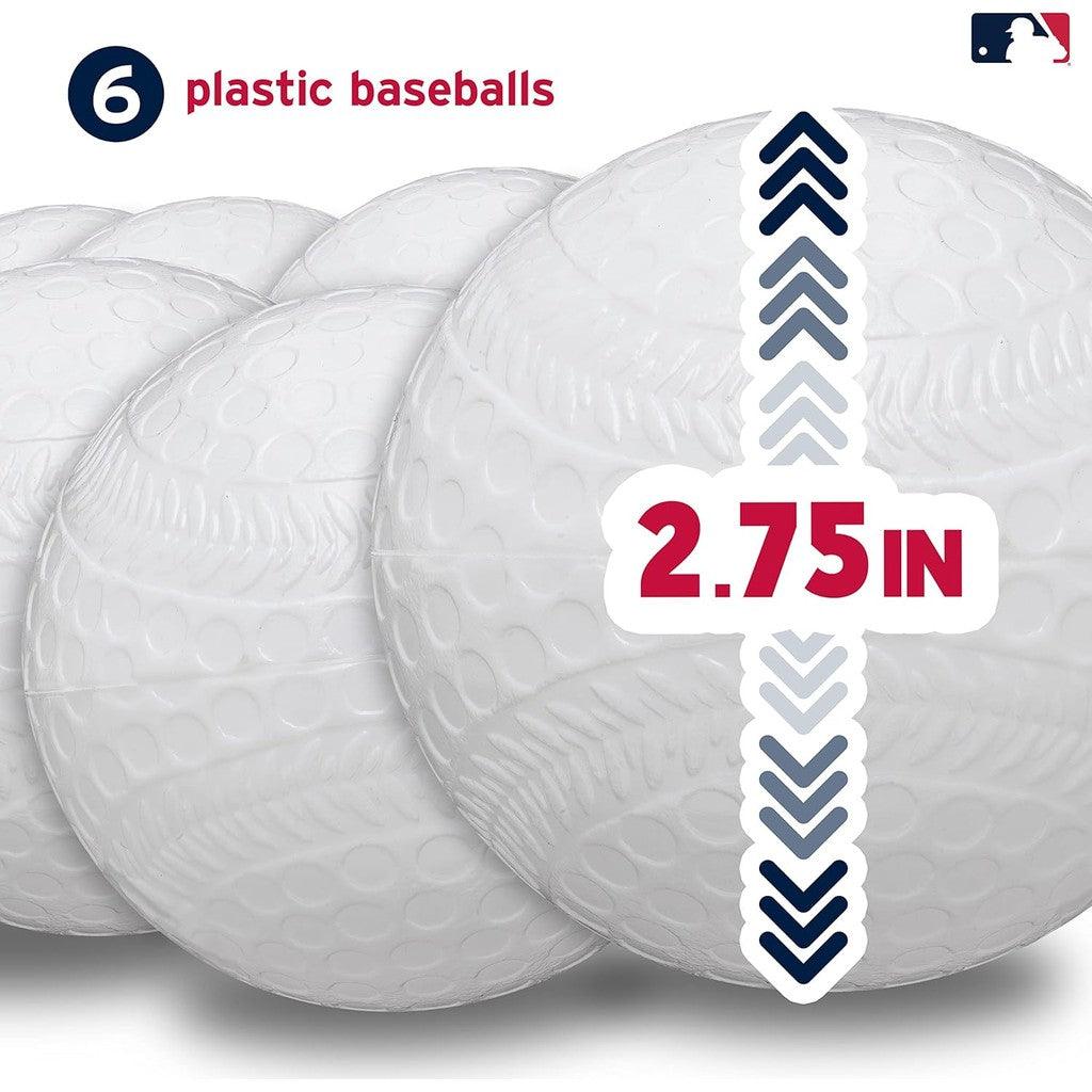 Franklin Sports MLB Kids Electronic Baseball Pitching Machine-Automatic Youth Pitching Machine with 6 Plastic Baseballs